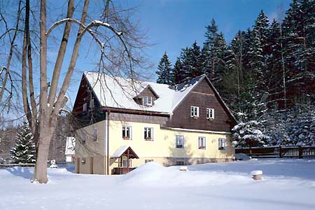Ubytování Adršpach - Penzion u Adršpašských skal na Broumovsku - penzion v zimě